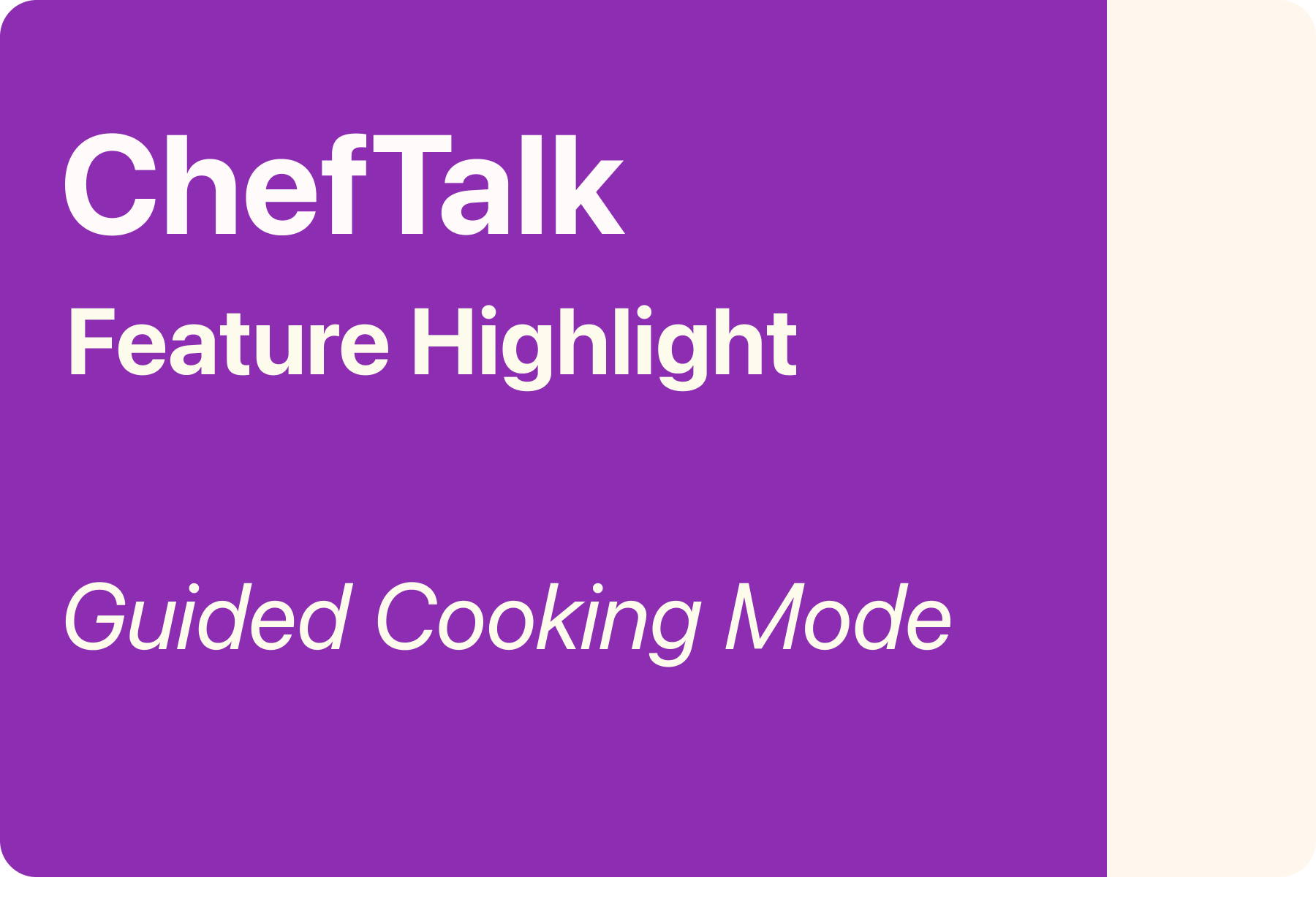 Guided Cooking: Follow Recipes Step by Step